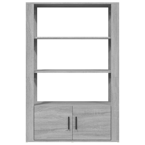 vidaXL Skjenk grå sonoma 80x30x119,5 cm konstruert tre