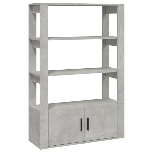 vidaXL Skjenk betonggrå 80x30x119,5 cm konstruert tre