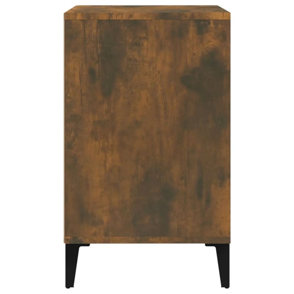 vidaXL Skoskap røkt eik 102x36x60 cm konstruert tre
