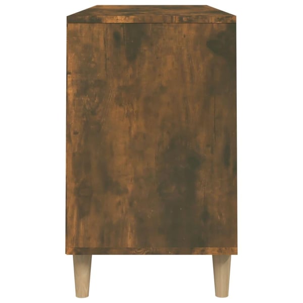 vidaXL Skoskap røkt eik 102x36x60 cm konstruert tre