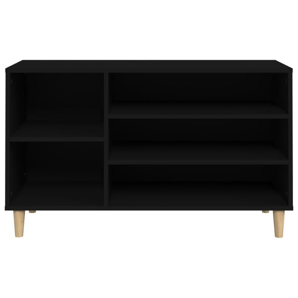 vidaXL Skoskap svart 102x36x60 cm konstruert tre