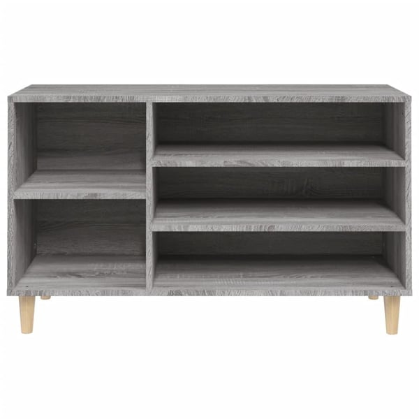 vidaXL Skoskap grå sonoma 102x36x60 cm konstruert tre