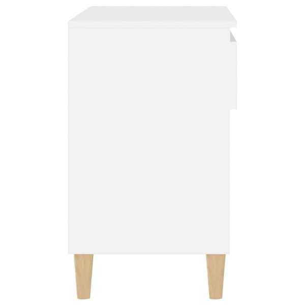 vidaXL Skoskap hvit 70x36x60 cm konstruert tre