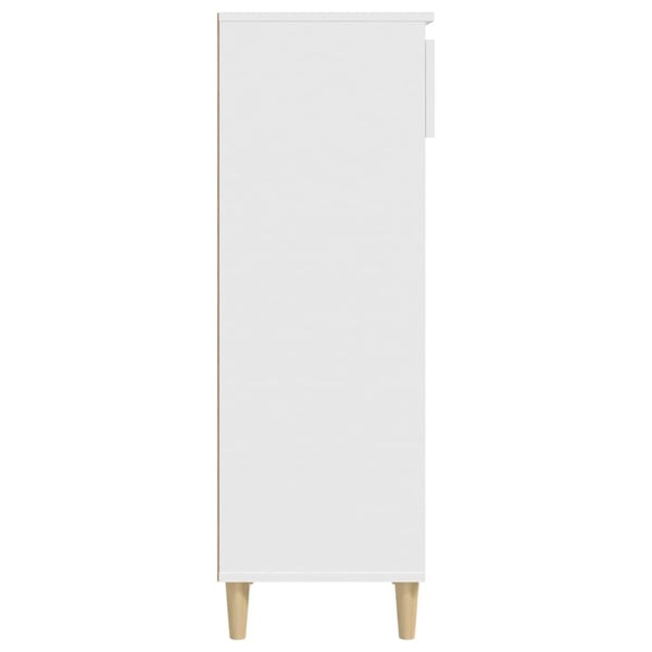 vidaXL Skoskap hvit 40x36x105 cm konstruert tre