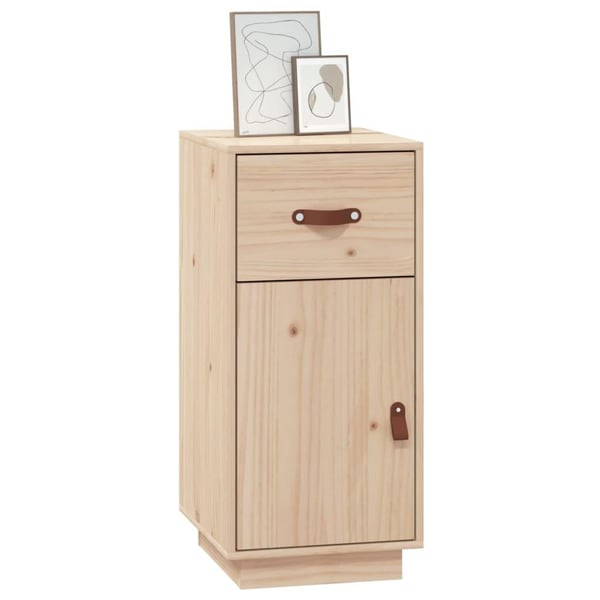vidaXL Skjenk 34x40x75 cm heltre furu