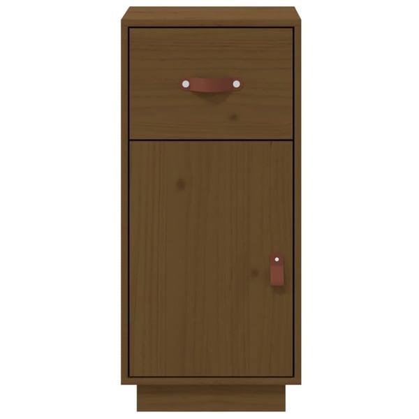 vidaXL Skjenk honningbrun 34x40x75 cm heltre furu