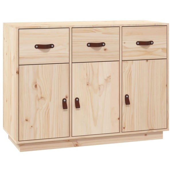 vidaXL skænk 110x40x75 cm massivt fyrretræ