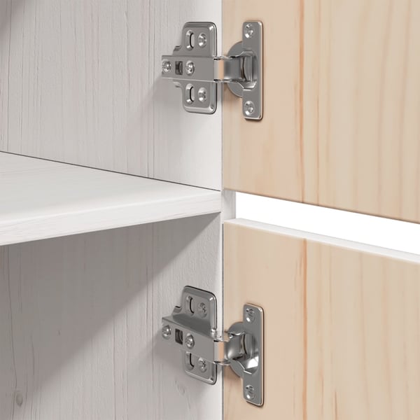 vidaXL Highboard hvit 34x40x108,5 cm heltre furu