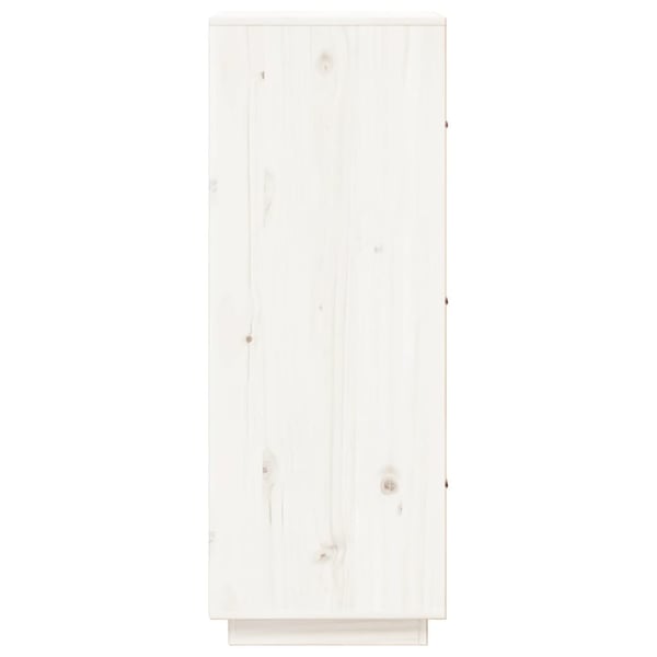 vidaXL Highboard hvit 34x40x108,5 cm heltre furu