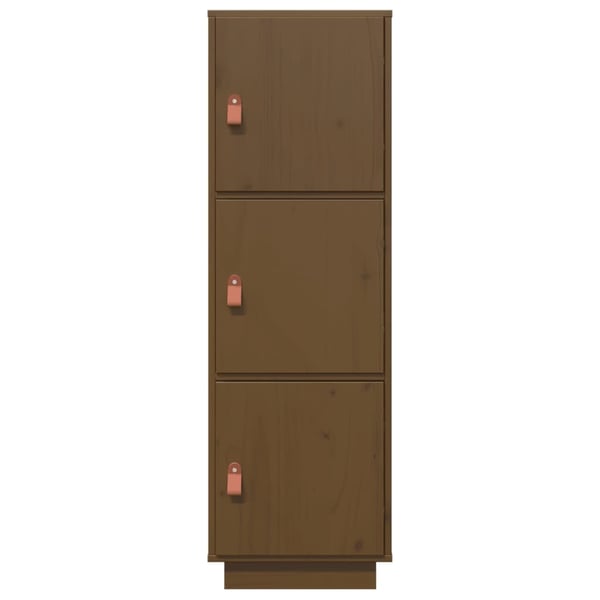 vidaXL Highboard honningbrun 34x40x108,5 cm heltre furu