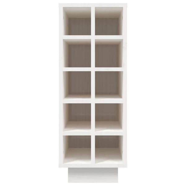 vidaXL Vinhylle hvit 23x34x61 cm heltre furu