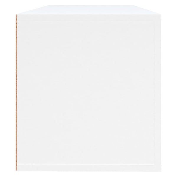 vidaXL Veggmontert skoskap hvit 100x35x38 cm konstruert tre