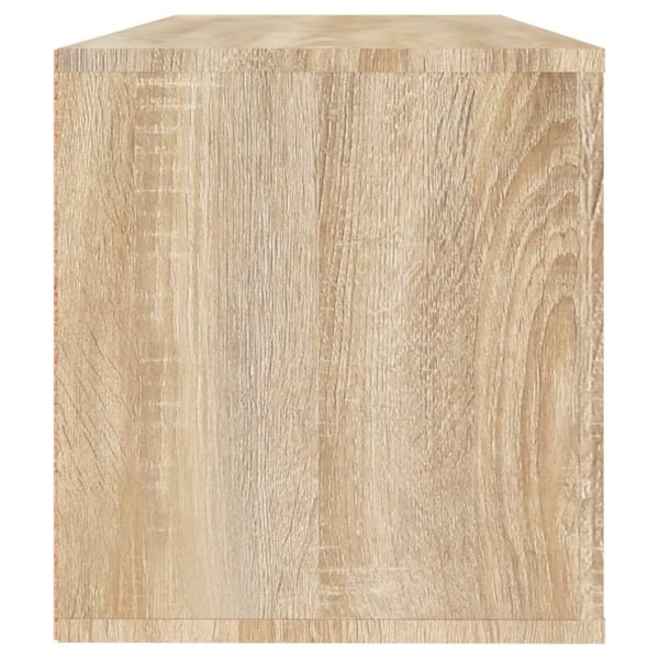 vidaXL Veggmontert skoskap sonoma eik 100x35x38 cm konstruert tre