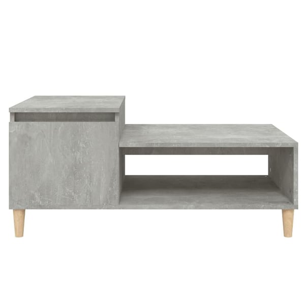 vidaXL Salongbord betonggrå 100x50x45 cm konstruert tre