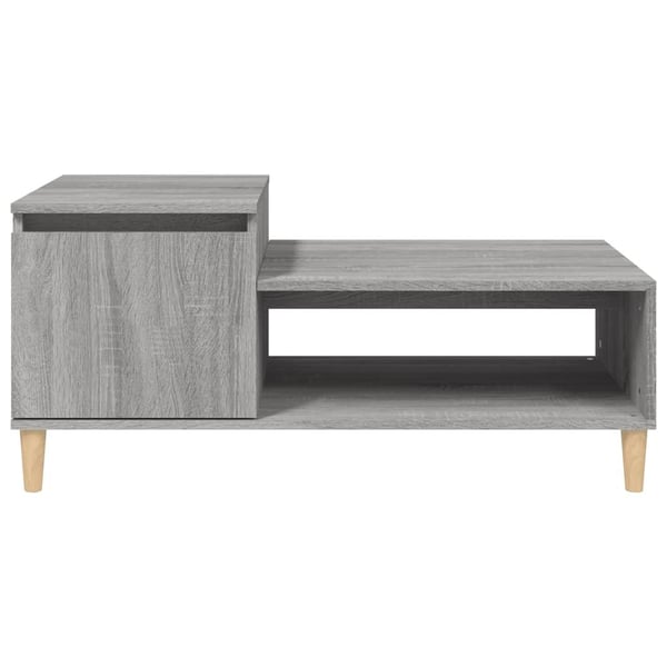 vidaXL Salongbord grå sonoma 100x50x45 cm konstruert tre