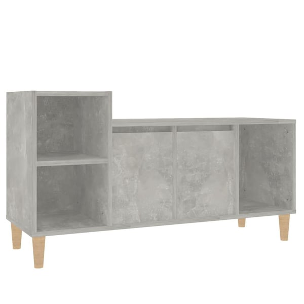 vidaXL TV-taso betoninharmaa 100x35x55 cm tekninen puu