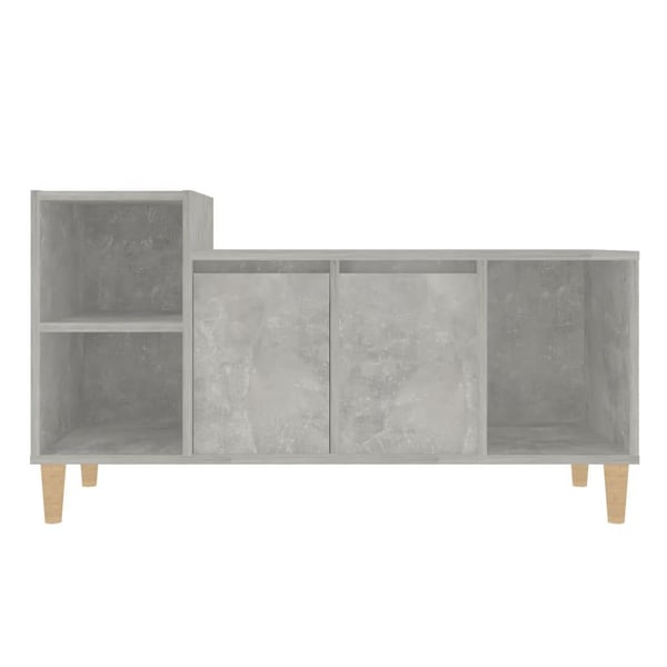 vidaXL TV-benk betonggrå 100x35x55 cm konstruert tre