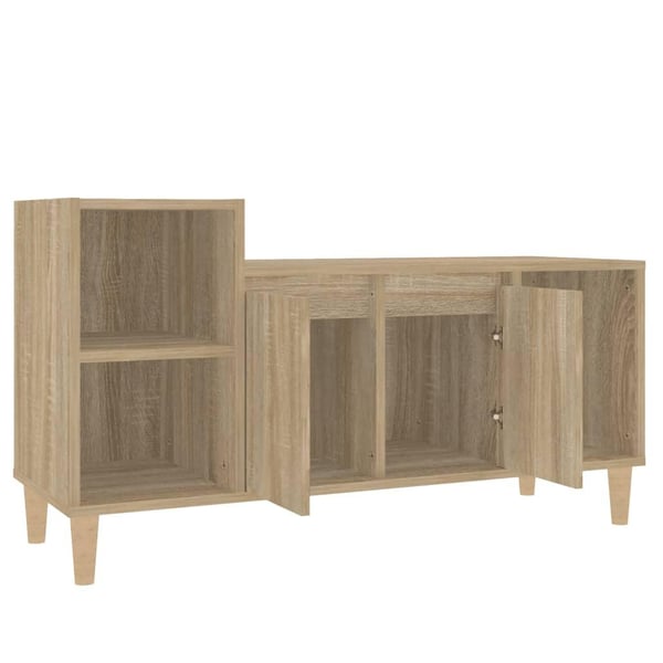 vidaXL TV-benk sonoma eik 100x35x55 cm konstruert tre