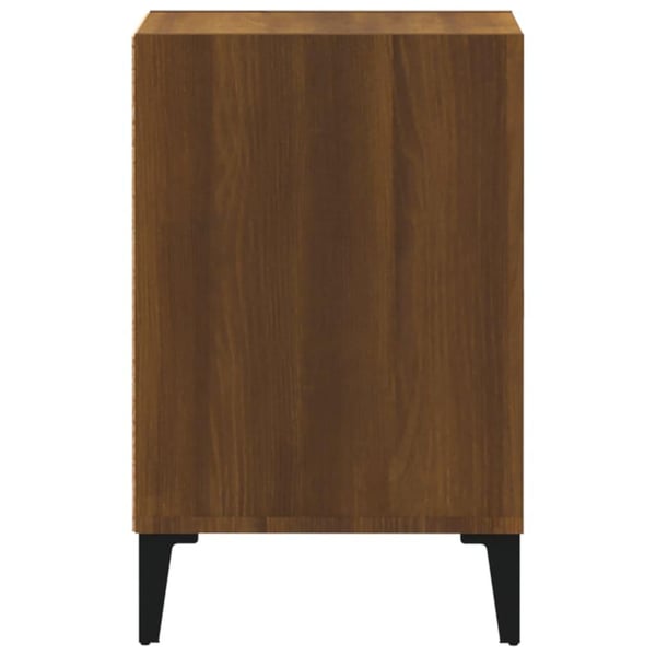 vidaXL tv-bord 100x35x55 cm konstrueret træ brun egetræsfarve