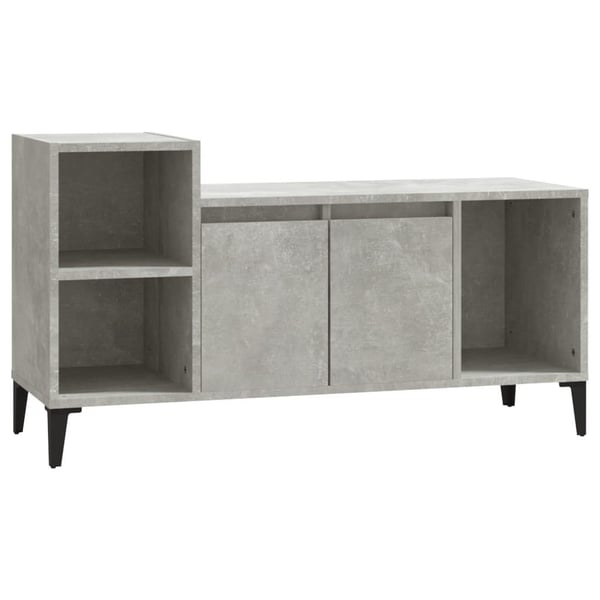 vidaXL TV-taso betoninharmaa 100x35x55 cm tekninen puu