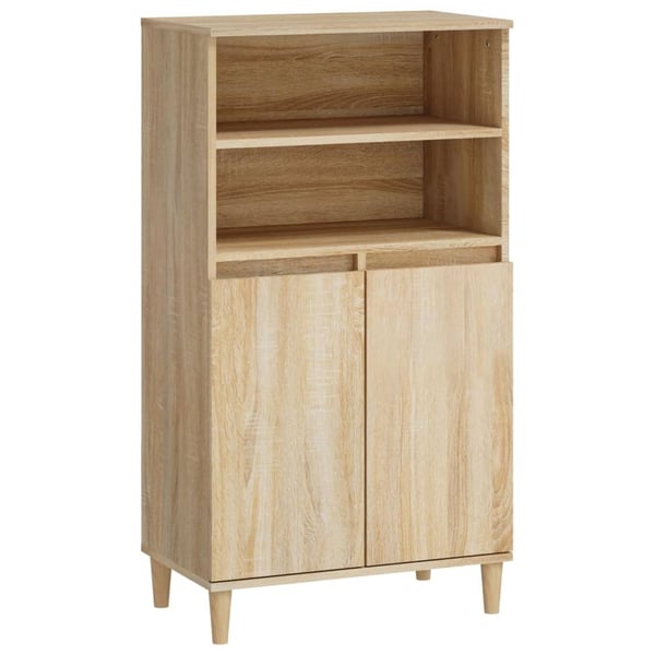 vidaXL Highboard sonoma eik 60x36x110 cm konstruert tre