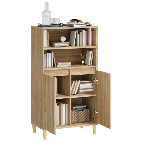 vidaXL Highboard sonoma eik 60x36x110 cm konstruert tre