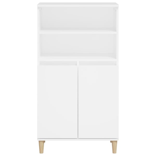 vidaXL skab 60x36x110 cm konstrueret træ hvid