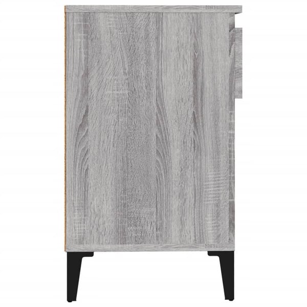 vidaXL Skoskap grå sonoma 102x36x60 cm konstruert tre