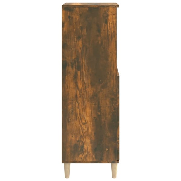 vidaXL Highboard røkt eik 60x36x110 cm konstruert tre