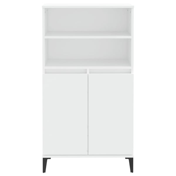 vidaXL skab 60x36x110 cm konstrueret træ hvid