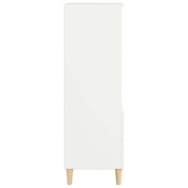 vidaXL Highboard hvit 40x36x110 cm konstruert tre