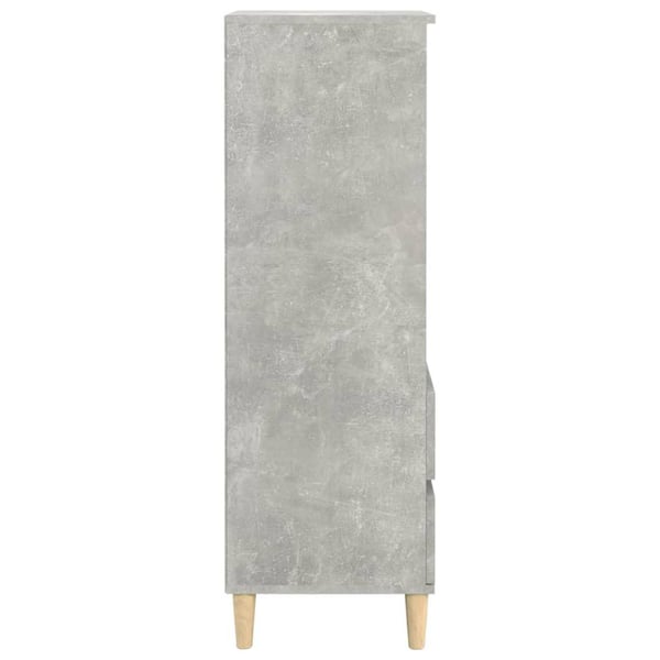 vidaXL Highboard betonggrå 40x36x110 cm konstruert tre