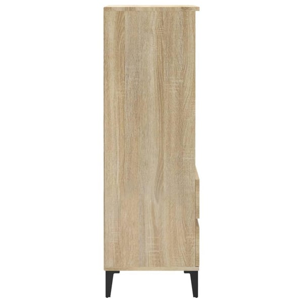 vidaXL skab 40x36x110 cm konstrueret træ Sonoma-eg