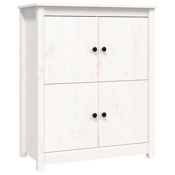 vidaXL Skjenk hvit 83x41,5x100 cm heltre furu