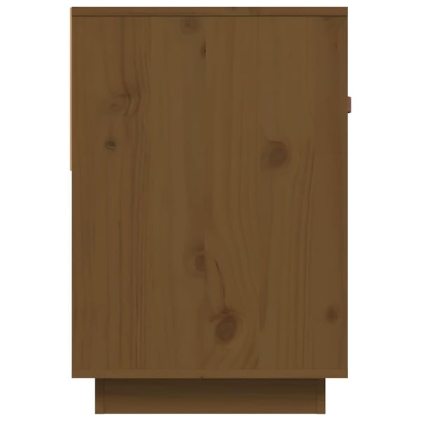 vidaXL tv-bord 90x40x60 cm massivt fyrretræ gyldenbrun