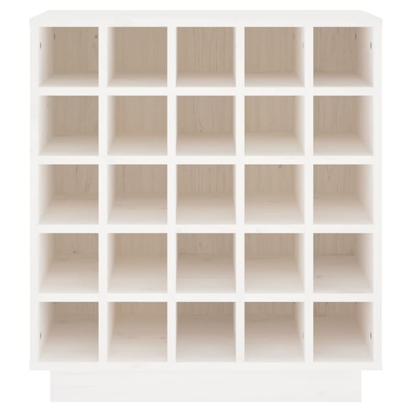 vidaXL Vinhylle hvit 55,5x34x61 cm heltre furu