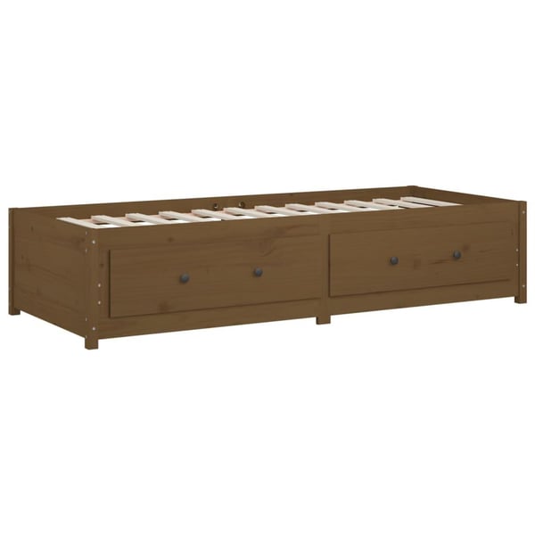 vidaXL Dagseng honningbrun 80x200 cm heltre furu