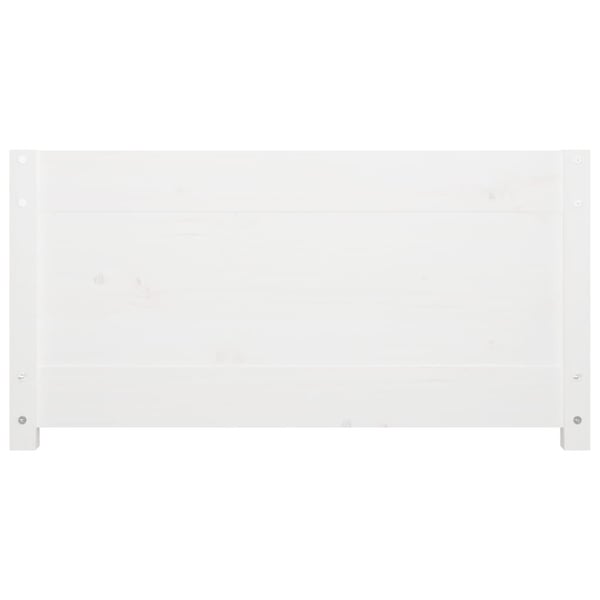vidaXL Dagseng uten madrass hvit 90x200 cm heltre furu