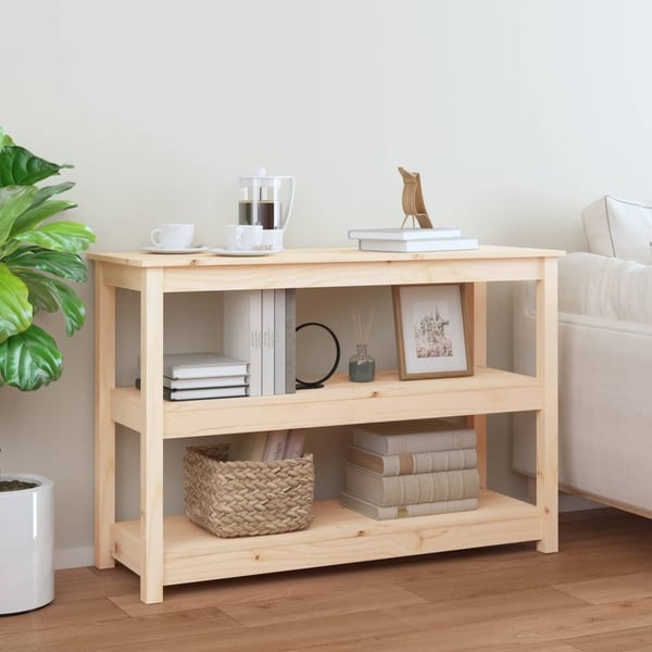 vidaXL konsolbord 110x40x74 cm massivt fyrretræ