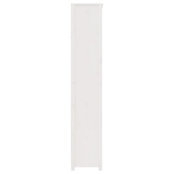vidaXL Bokhylle hvit 80x35x183 cm heltre furu