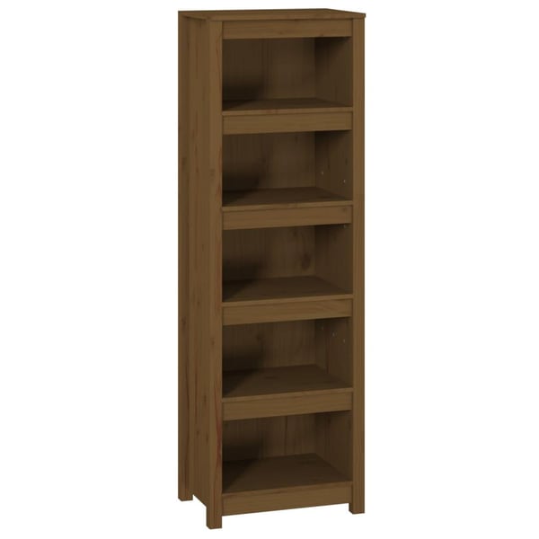 vidaXL Bokhylla honungsbrun 50x35x154 cm massiv furu