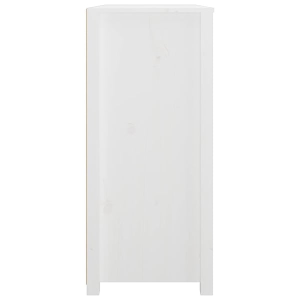 vidaXL Sideskap hvit 100x40x90 cm heltre furu