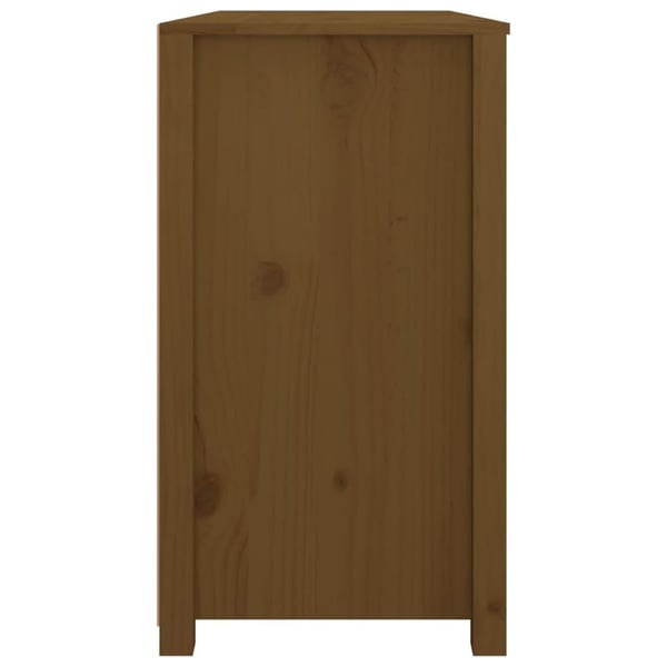 vidaXL Sideskap honningbrun 100x40x72 cm heltre furu