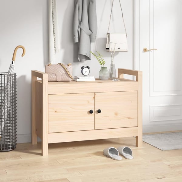 vidaXL Gangbenk 80x40x60 cm heltre furu