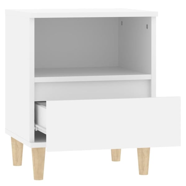 vidaXL sengeborde 2 stk. 40x35x50 cm hvid