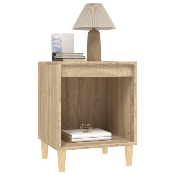 vidaXL sengeborde 2 stk. 40x35x50 cm sonoma-eg