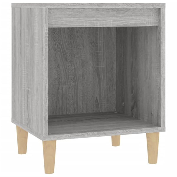 vidaXL sengeborde 2 stk. 40x35x50 cm grå sonoma