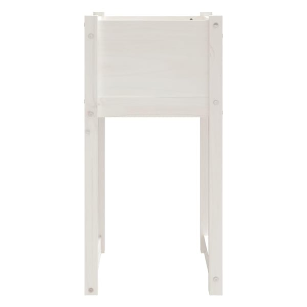 vidaXL Plantekasse hvit 40x40x81 cm heltre furu