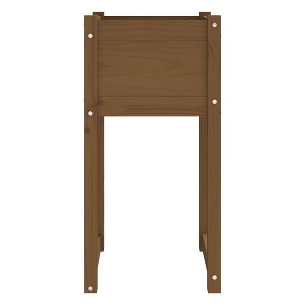 vidaXL Plantekasser 2 stk honningbrun 40x40x81 cm heltre furu
