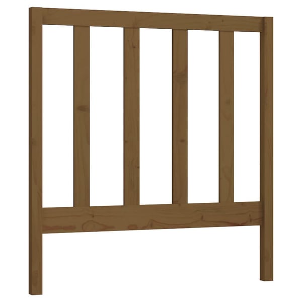 vidaXL Sengegavl honningbrun 95x4x100 cm heltre furu